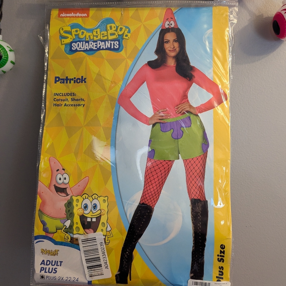 Nickelodeon Patrick Star Halloween Costume Plus Size 2XL